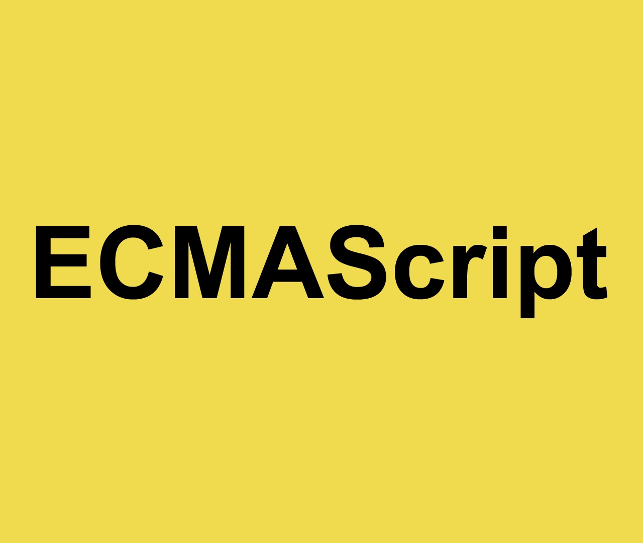 A picture of the ECMAScript logo.