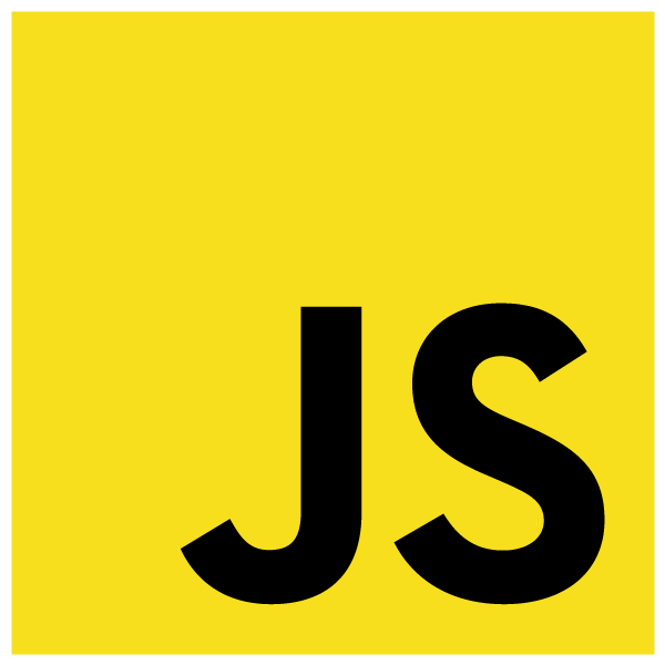 A picture of the JavaScript logo.